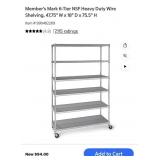 6-Tier HD wire shelving