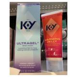 KY ultra gel 4.5 fl oz - warm jelly 2.5 fl oz