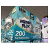Power Flex 200 tall kitchen bags-blue