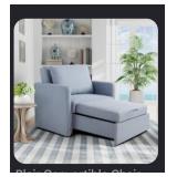 Serta Blair convertible chair blue