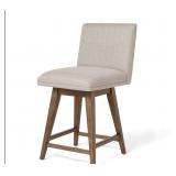 Hastings counter swivel stool- linen 38.87H