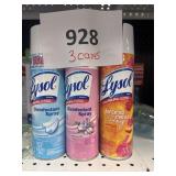 Lysol disinfectant spray 3 cans