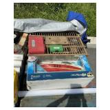 Wooden chicken crate crate R/C boat -light