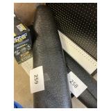Black floor mat