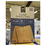 Clasp envelopes 9inx12in 150 ct