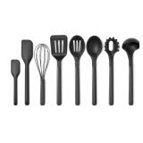 8 pc utensil set - satin