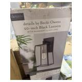 Details 20in Black lantern