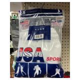 USA 6 pair crew socks size 10-13