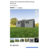 Lifetime outdoor storage shed 4 box set