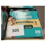 Pampers size 1 - 210 ct