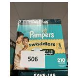 Pampers size 1 - 210 ct