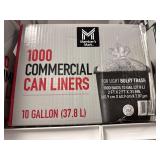 1000 Comercial can liners 10 gal