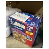 Ziploc storage gallon 208 bags