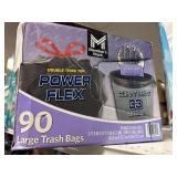 Power Flex 90 large trash bags
