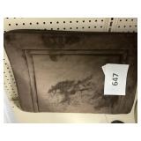 Brown memory foam bath mat
