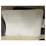 White  memory foam bath mat