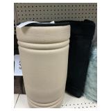 Long black memory foam bath mat