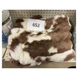 Cow print throw blanket - USED ?