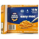 Kraft mac & cheese 18 pouches