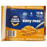 Kraft mac & cheese 18 pouches