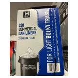 320 Commercial can liners 33 gal