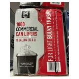 1000 Commercial can liners 10 gal