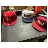 2- Snap backs 1- fitted size 6