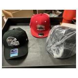2- Snap back hats 1- fitted size 7
