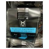 Plastic catering bowl & lid set 5qt 4 ct