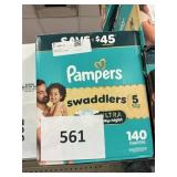Pampers 140 diapers size 5