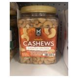 Whole cashews 33 oz