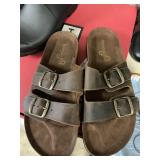 Mt Sole leather sandal size 10