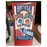 Bicycle jumbo 12 decks playing cards