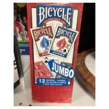 Bicycle jumbo 12 decks playing cards