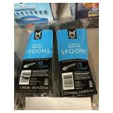 Plastic serving spoons 2-12 ct