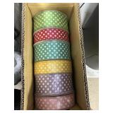 Premium ribbon 6-pack polka dot collection