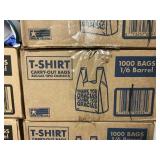 T-shirt bags 1000 ct