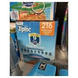 Ziploc freezer quart 216 bags