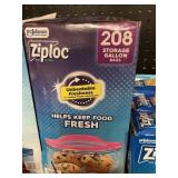 Ziploc storage gallon bags 208 ct