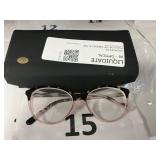 Ladies eyeglasses eye size 53 bridge size 17