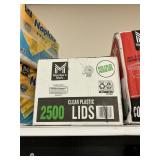 Clear plastic lids fits 2 floz 2500 ct