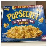 Pop Secret butter 30 bags