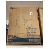 Dixie 12 oz insulated paper hot cup 1000 ct