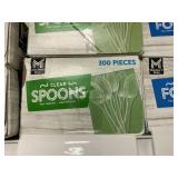 Clear spoons 300pcs
