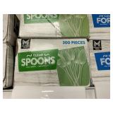 Clear spoons 300pcs