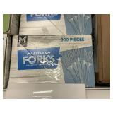 Clear forks 300pcs