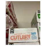 Clear cutlery 360pcs