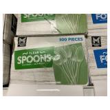 Clear spoons 300pcs