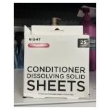 Night dissolving sheets conditioner 3-25 ct