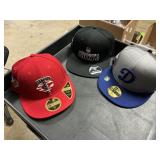 2- Fitted size 7- 1 snap back hats